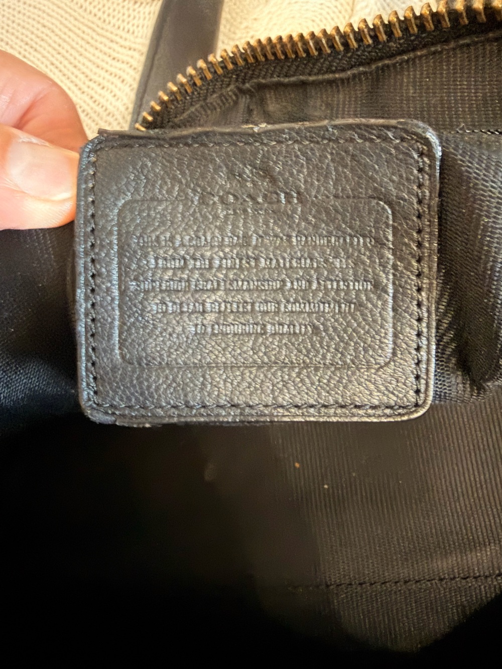 Coach Rhyder Satchel Soft Black Leather Gunmetal Hardware - Picture 6 of 12